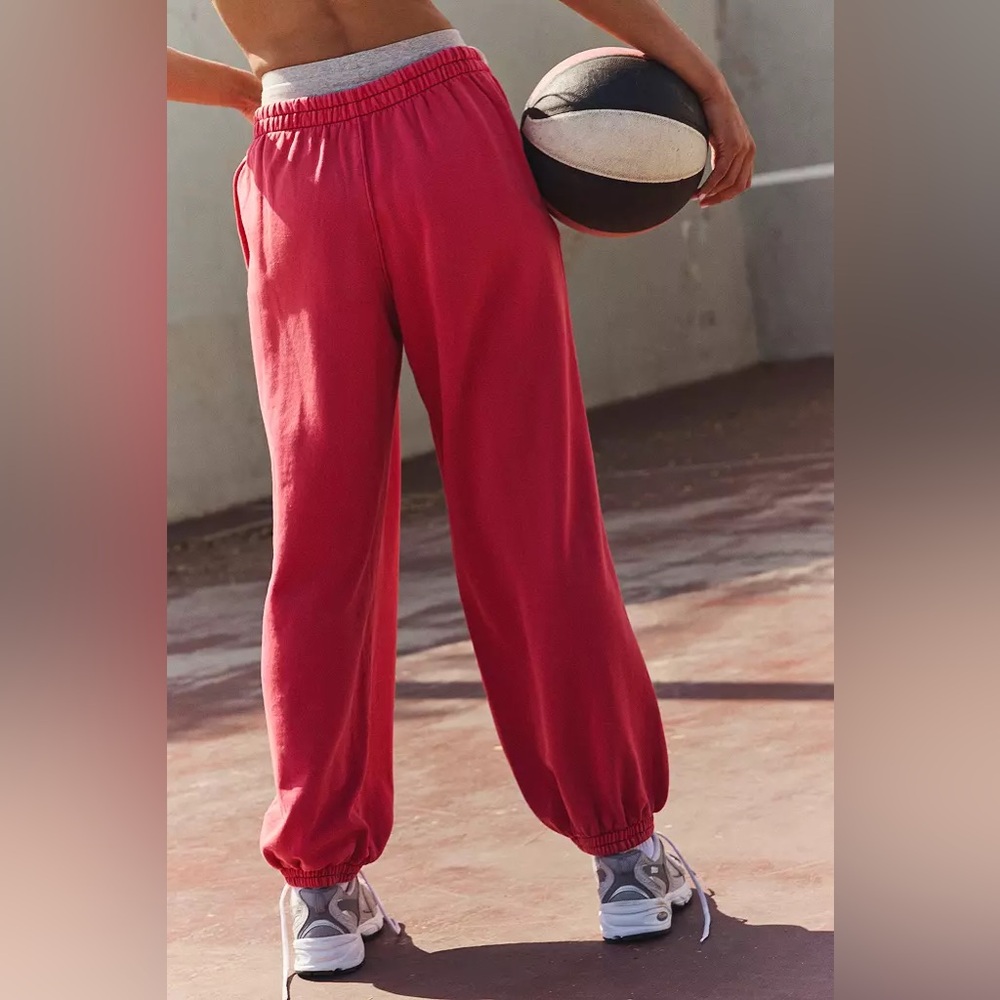 NWT Free People Movement All Star Pullover and Sweatpant Set in Winterberry - Picture 5 of 15